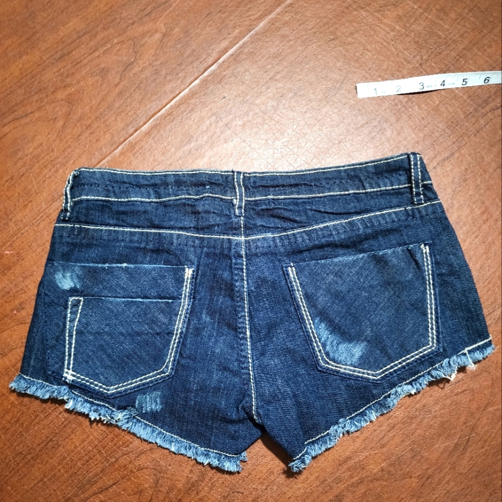 Denim Distressed Women Jeans Shorts - Picture 6 of 6